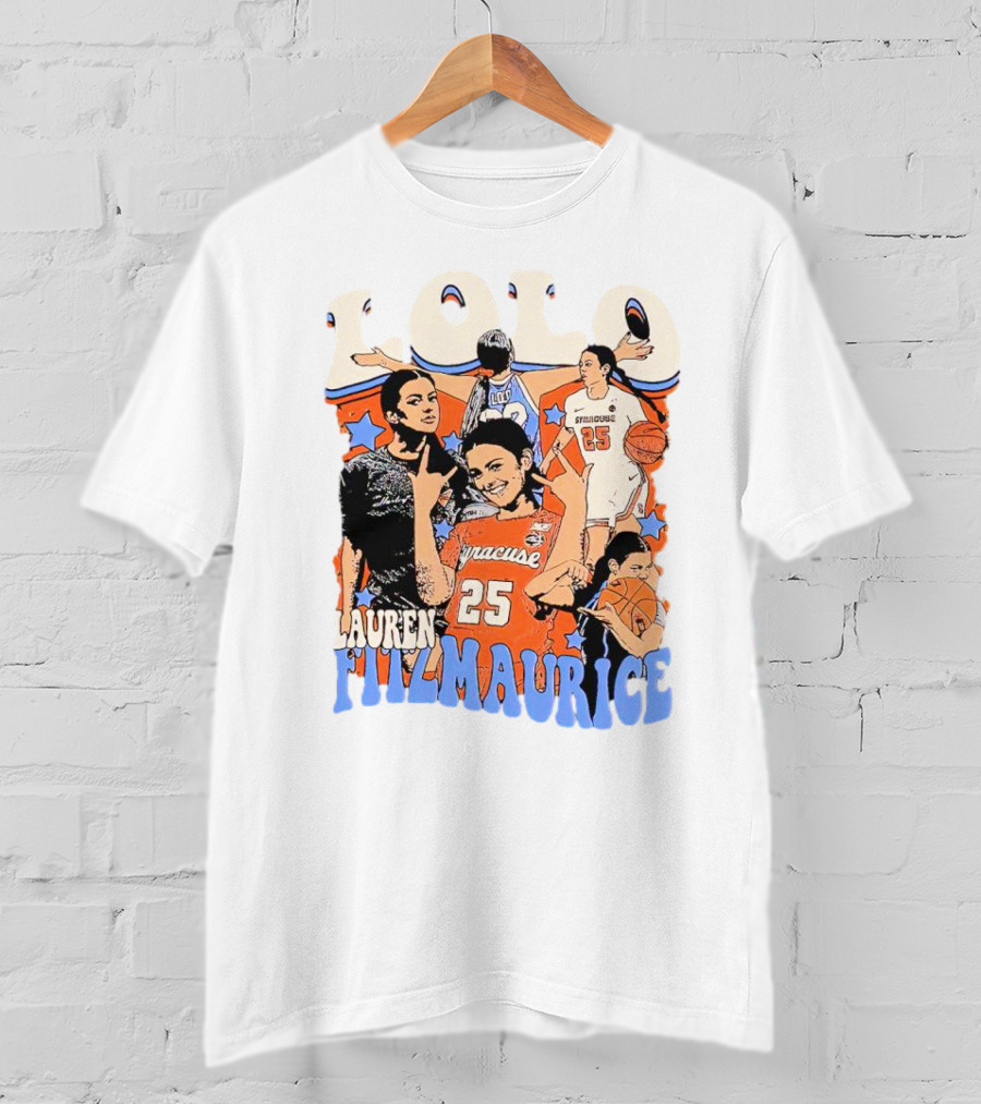 LOLO Lauren Fitzmaurice Syracuse 25 Basketball Vintage T-Shirt
