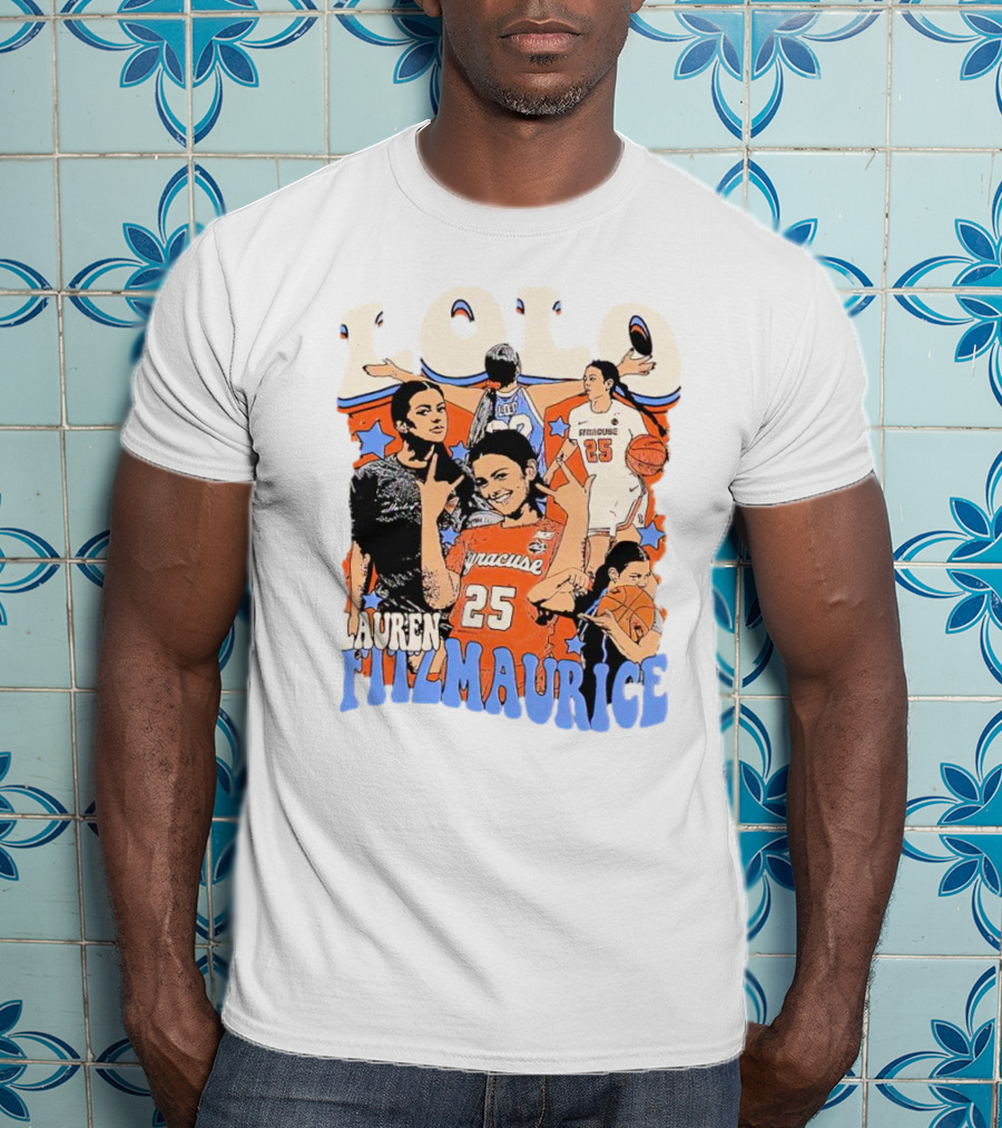 LOLO Lauren Fitzmaurice Syracuse 25 Basketball Vintage T-Shirt