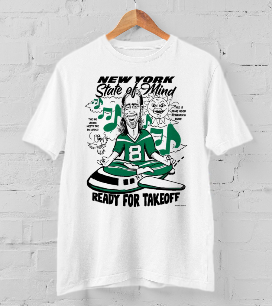 New York State Of Mind Jet 8 Ready For Takeoff Big Apple T-Shirt