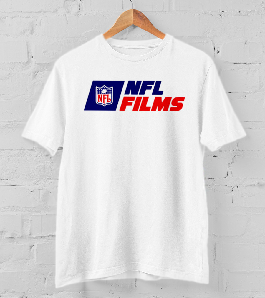 NFL Films Official Logo With Red And Blue Shield T-Shirt