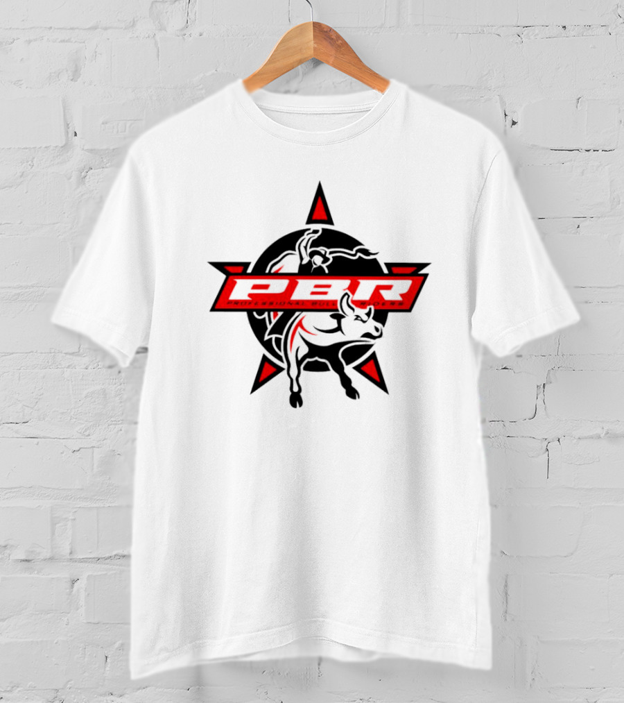 PBR Professional Bull Riders Bull Logo With Stars T-Shirt
