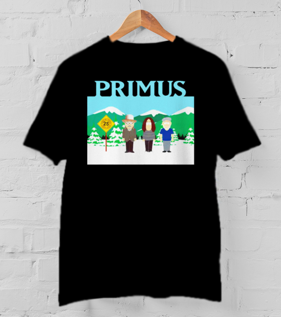 Primus 25 Years South Park Winter Scene T-Shirt