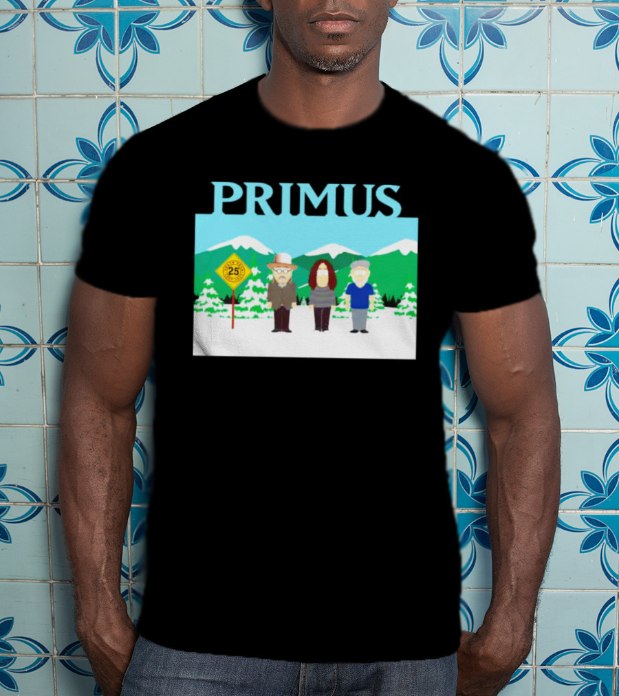 Primus 25 Years South Park Winter Scene T-Shirt