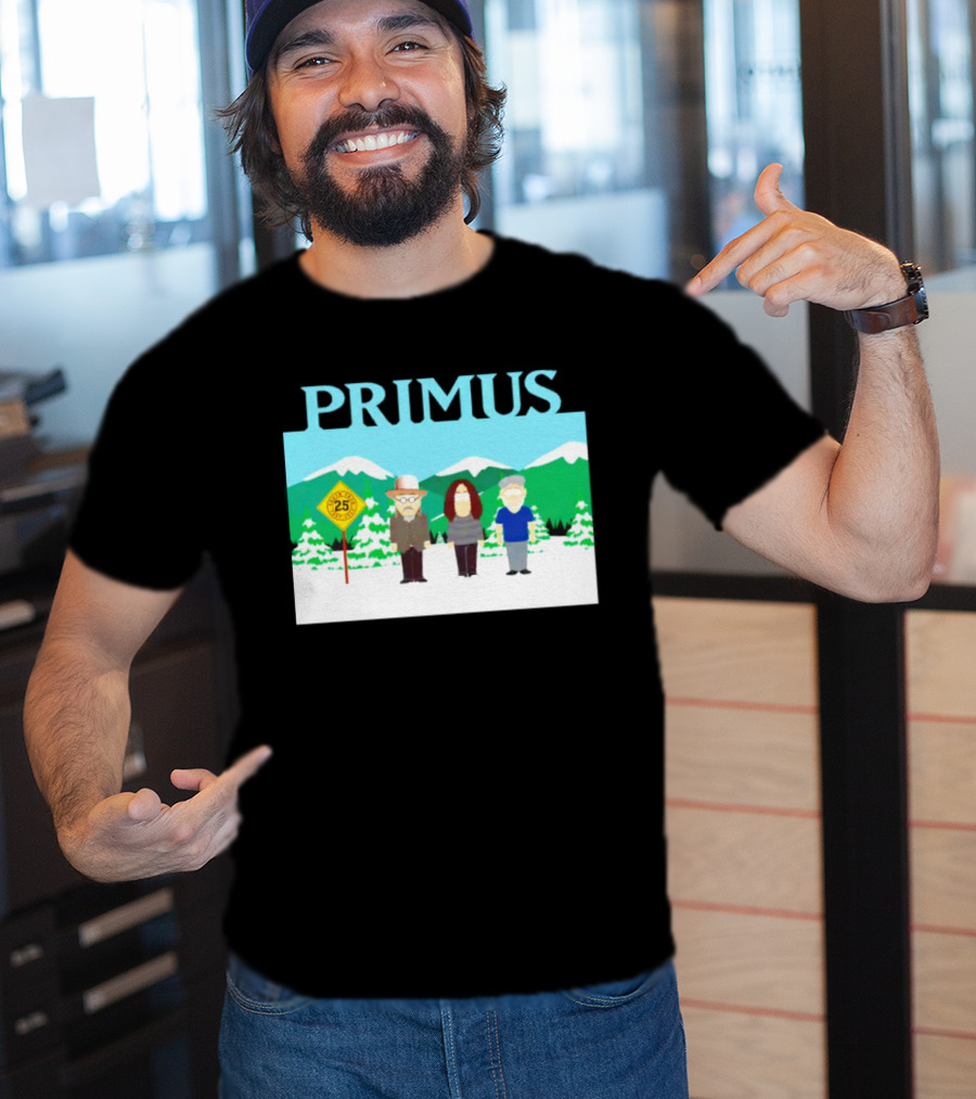 Primus 25 Years South Park Winter Scene T-Shirt