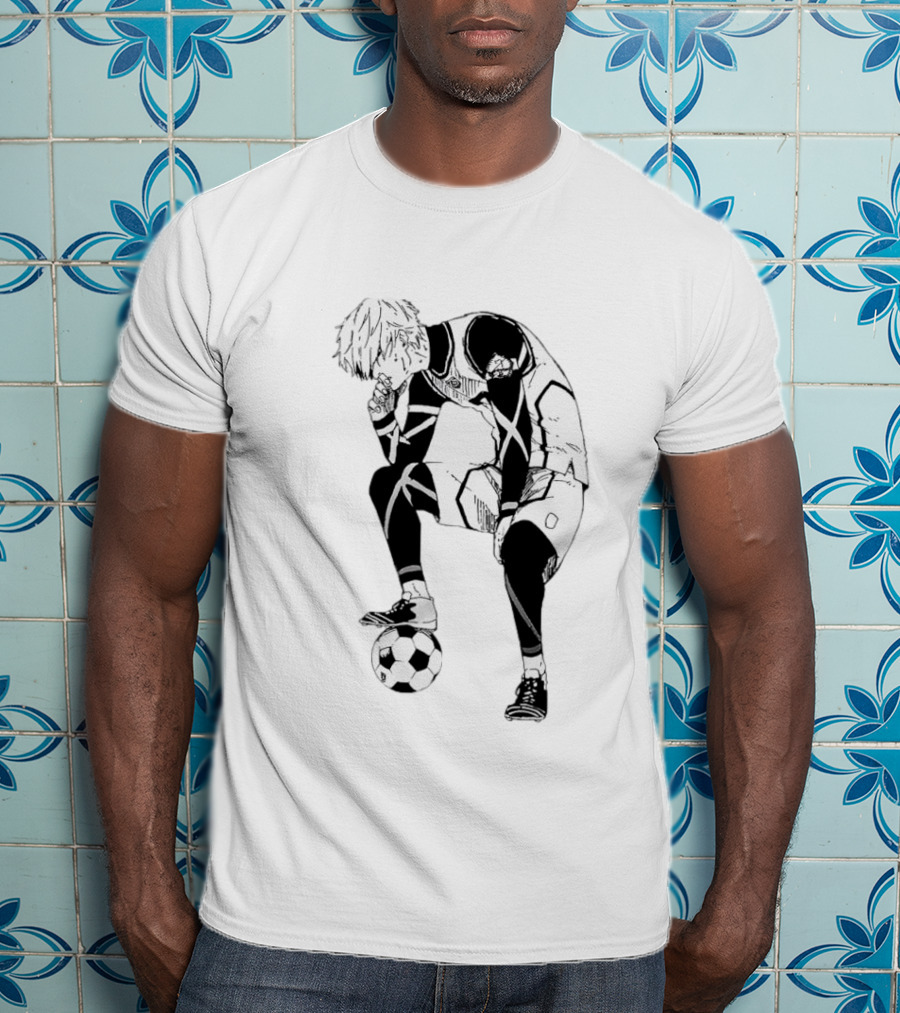 Seishiro Nagi Blue Lock Soccer Manga Character Pose T-Shirt