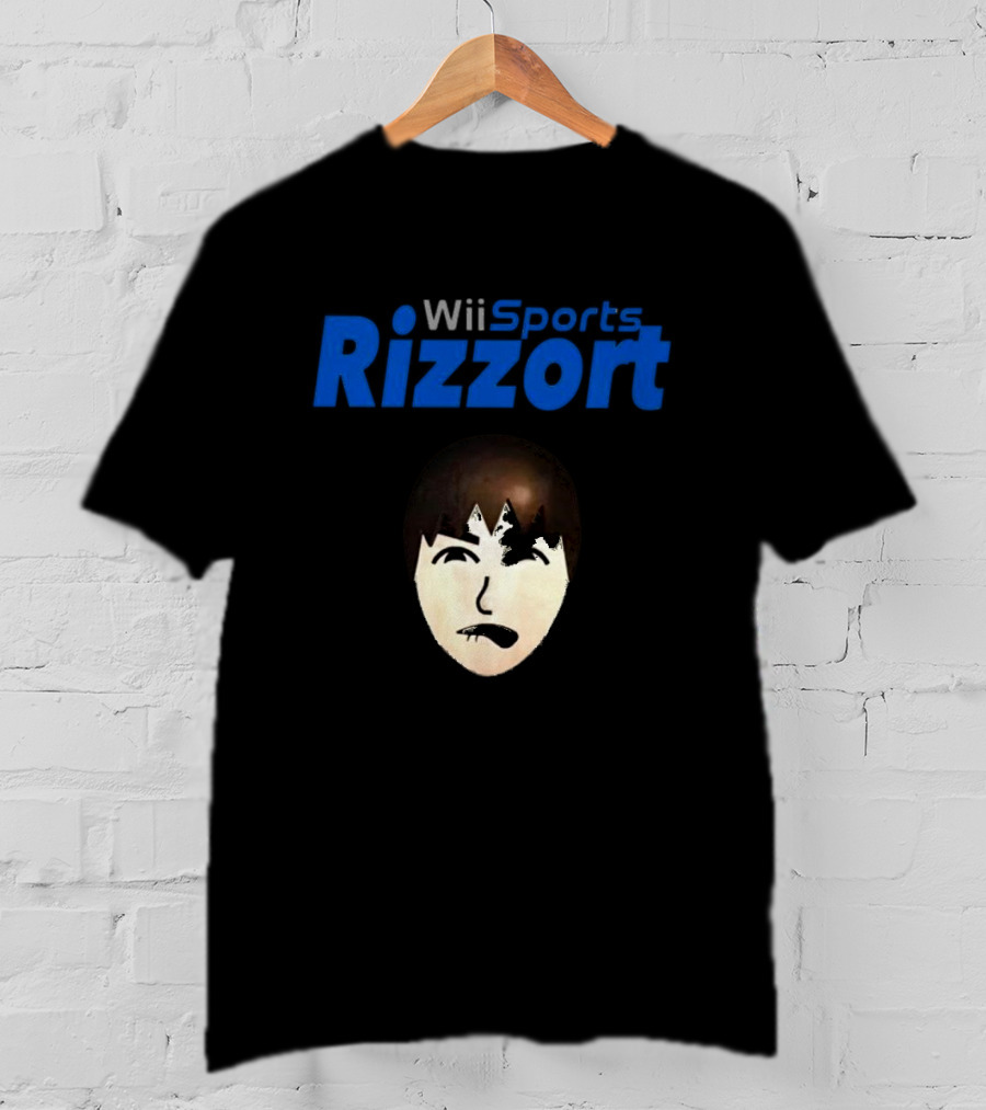 Wii Sports Rizzort Meme Gaming Parody With Character Face T-Shirt