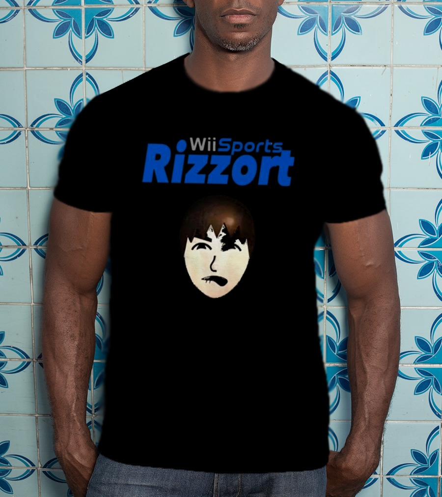 Wii Sports Rizzort Meme Gaming Parody With Character Face T-Shirt