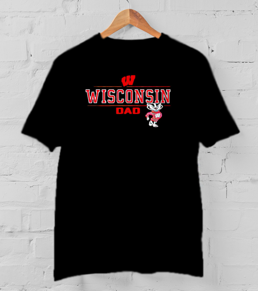Wisconsin Dad Badgers Volleyball T-Shirt