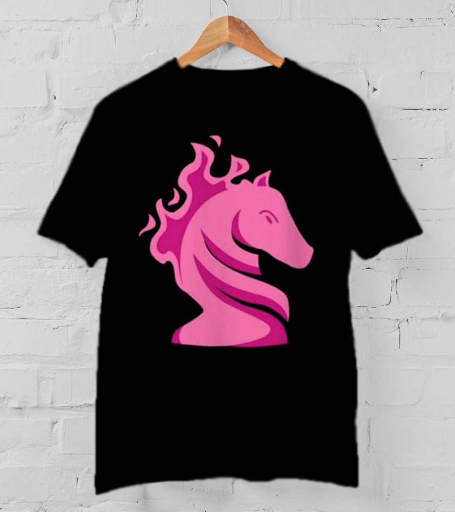 Gotham Knights Chess Symbolic Flaming Horse T-Shirt
