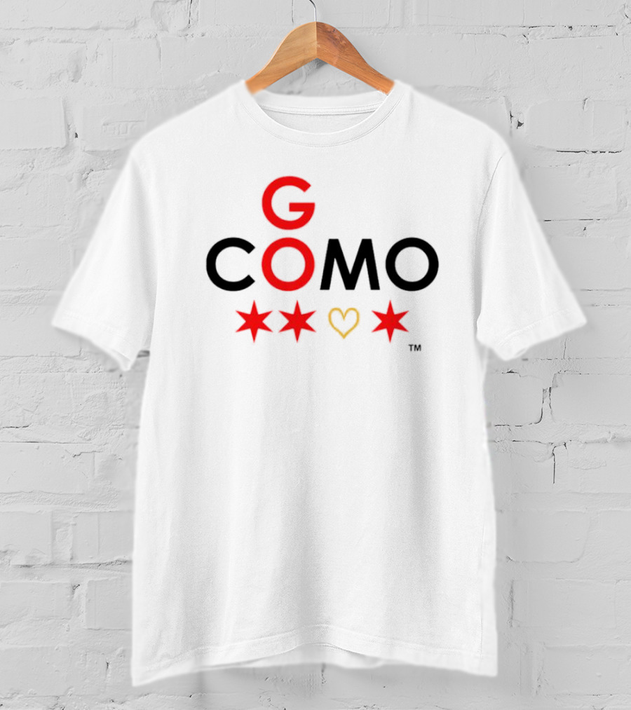G COMO Red Stars Heart T-Shirt
