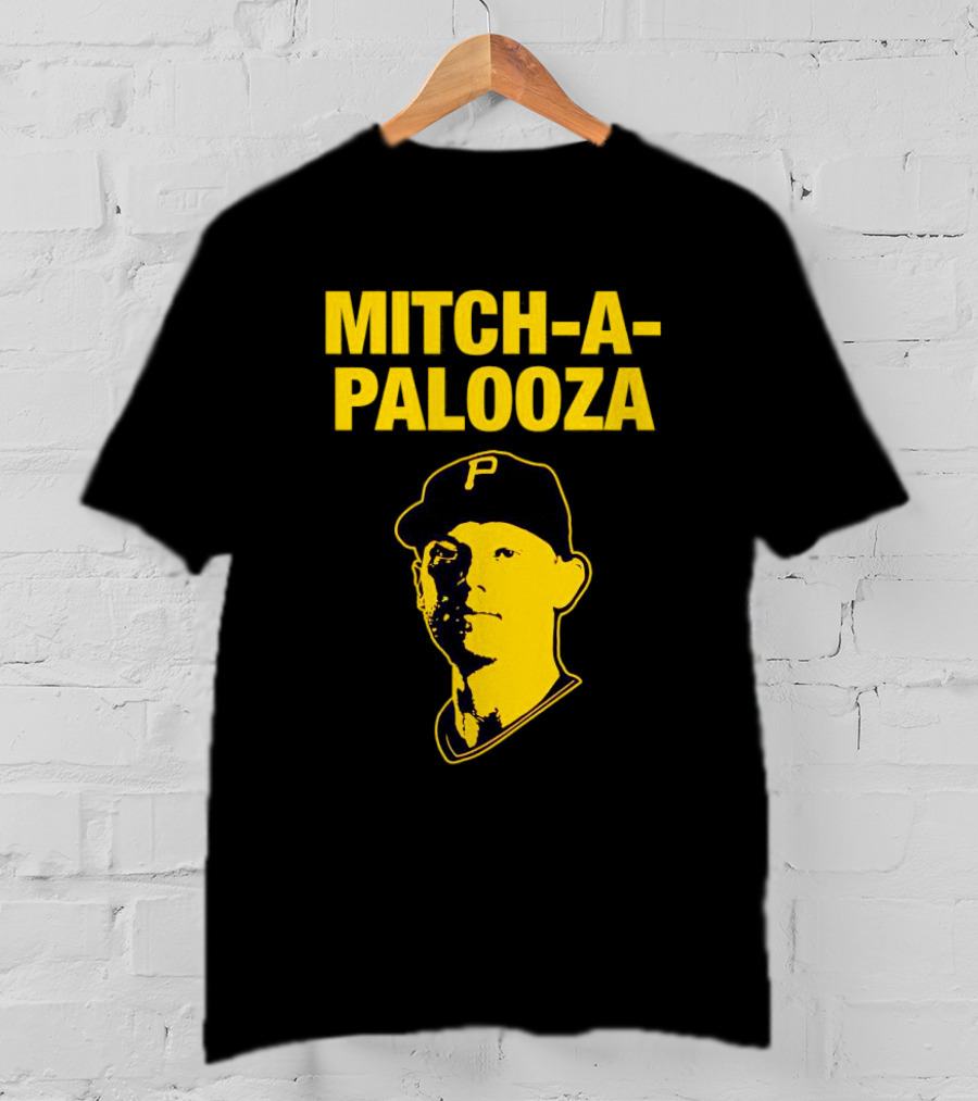 Pittsburgh Pirates Mitch-a-Palooza Bold Yellow Baseball Player T-Shirt