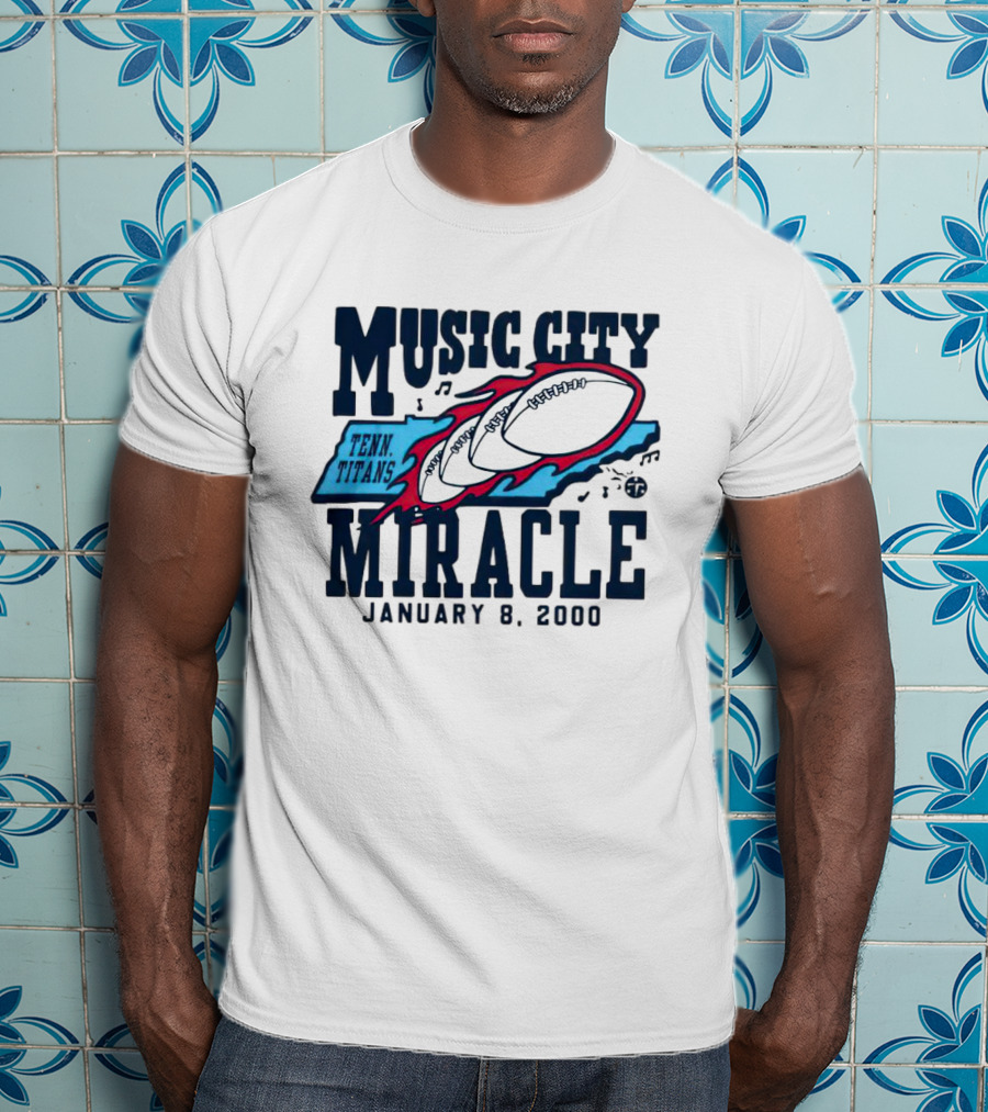 Music City Miracle Tennessee Titans January 8 2000 T-Shirt
