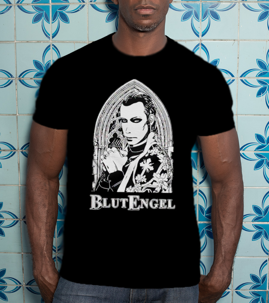 Blutengel Gothic Arch Portrait Chris Paul T-Shirt