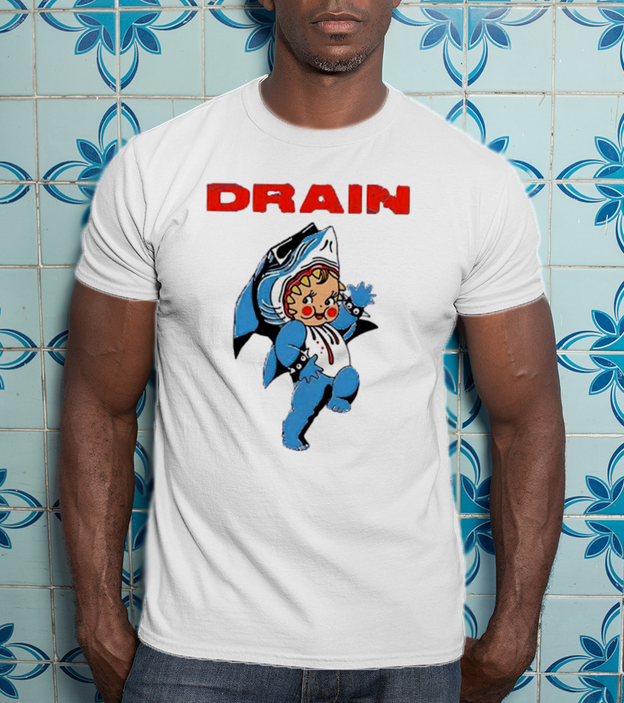 Drain Kewpie Shark Costume Charm T-Shirt