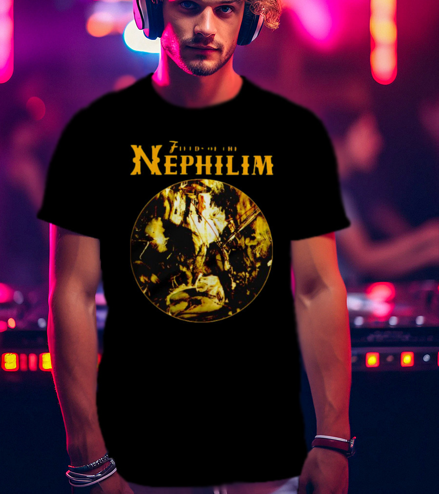 Fields Of The Nephilim Elizium Abstract Circle T-Shirt