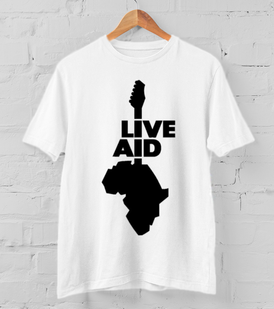 Live Aid Guitar Africa T-Shirt