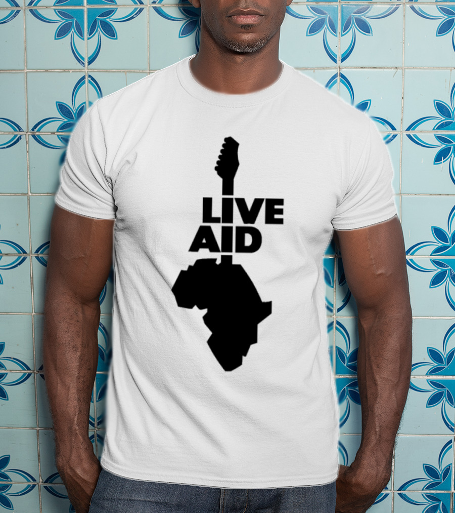 Live Aid Guitar Africa T-Shirt