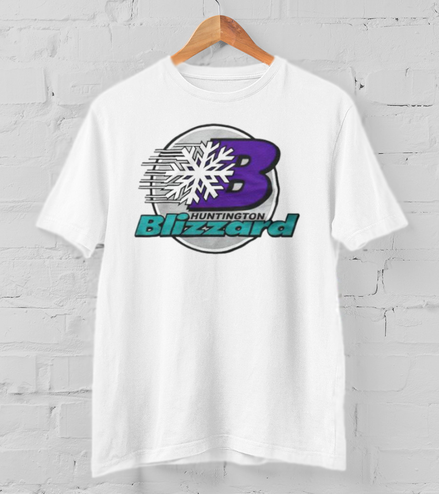 Huntington Blizzard Snowflake Logo Bold Letter B T-Shirt