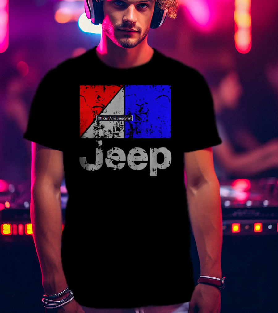 AMC Jeep Red Blue T-Shirt