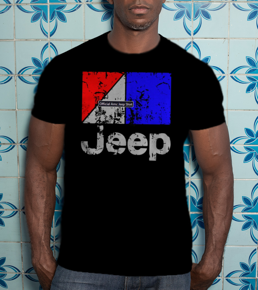 AMC Jeep Red Blue T-Shirt