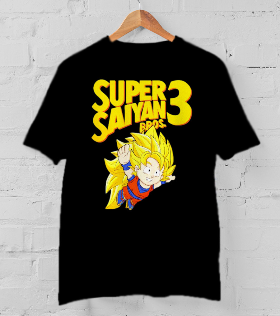Super Saiyan 3 Bros Vintage Gaming Fusion T-Shirt