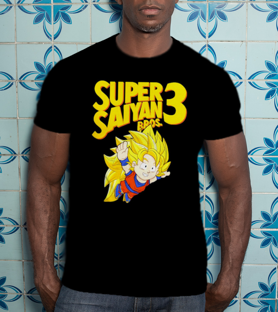 Super Saiyan 3 Bros Vintage Gaming Fusion T-Shirt