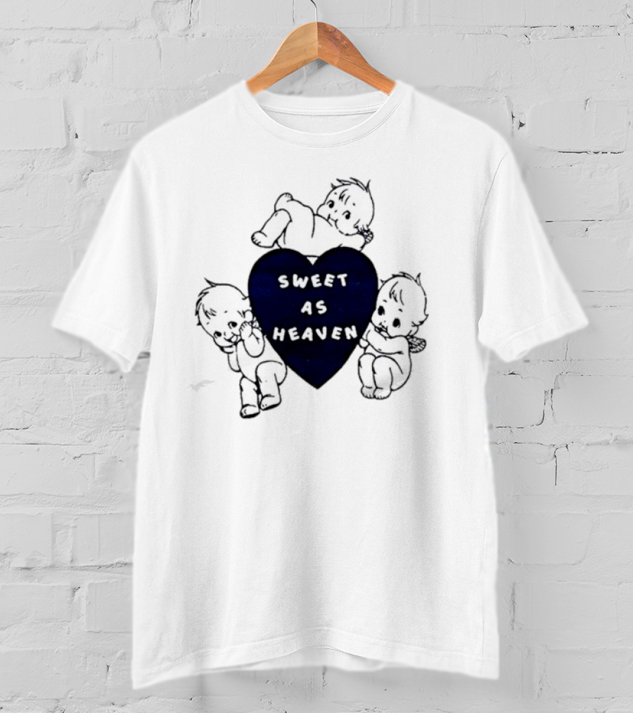 Sweet As Heaven Heart With Adorable Babies T-Shirt