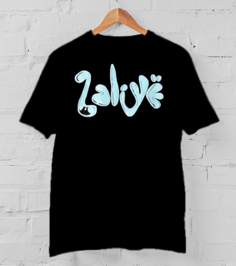 Twizzy Rich 2 Alive Water-Inspired Text T-Shirt