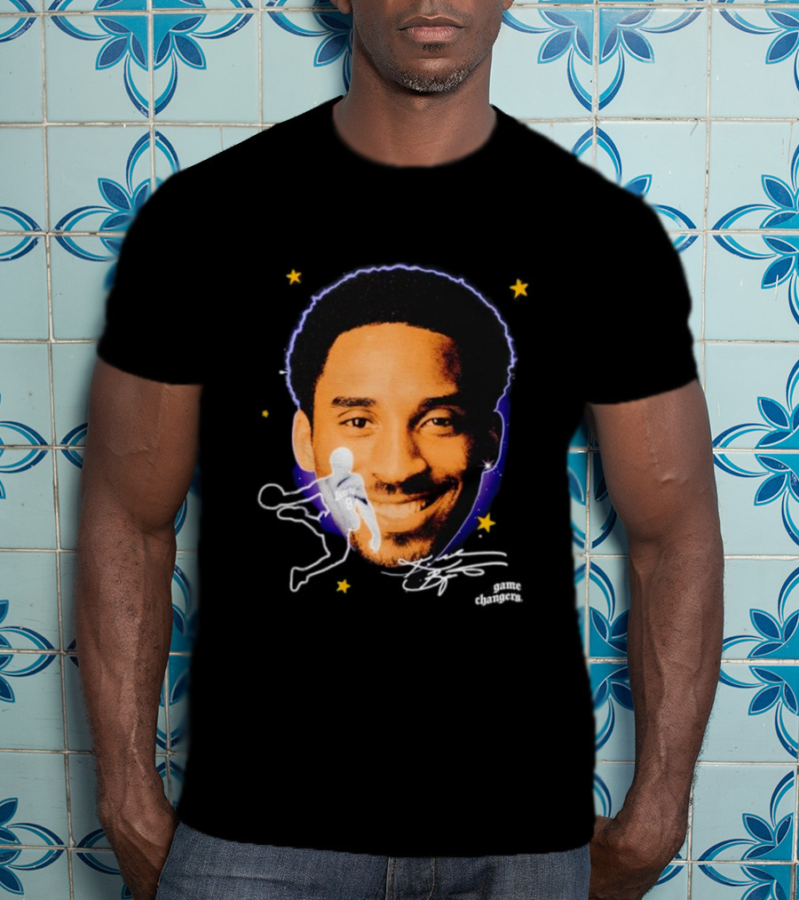 Kobe Bryant Game Changers Starry Big Face T-Shirt