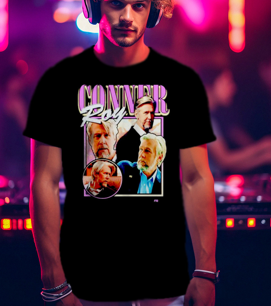 Connor Roy Retro Style Portrait Compilation T-Shirt