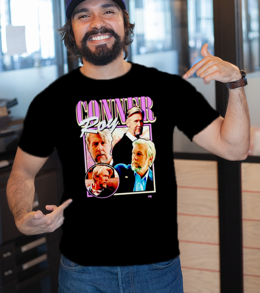 Connor Roy Retro Style Portrait Compilation T-Shirt