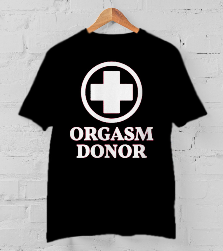Danny Duncan Red Orgasm Donor Cross T-Shirt