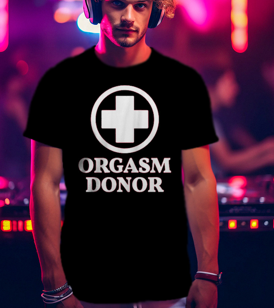 Danny Duncan Red Orgasm Donor Cross T-Shirt