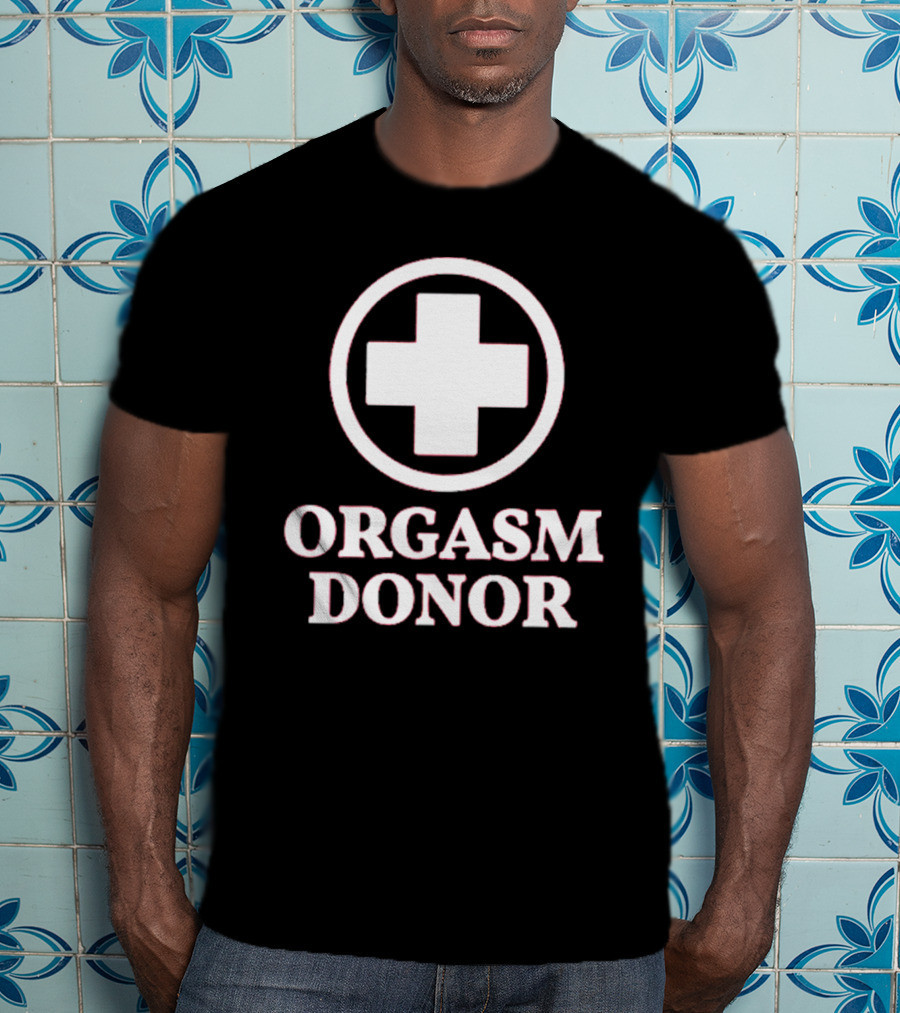 Danny Duncan Red Orgasm Donor Cross T-Shirt