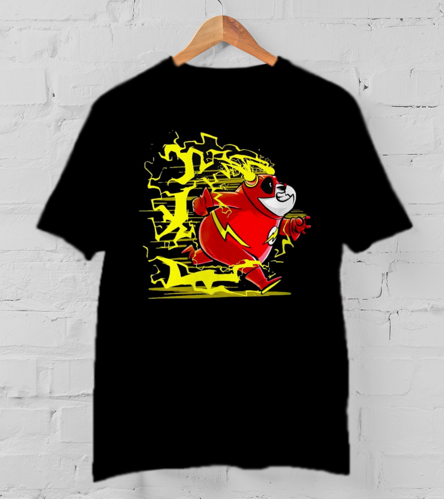 Flash Panda Velocipanda Lightning Hero Charge T-Shirt