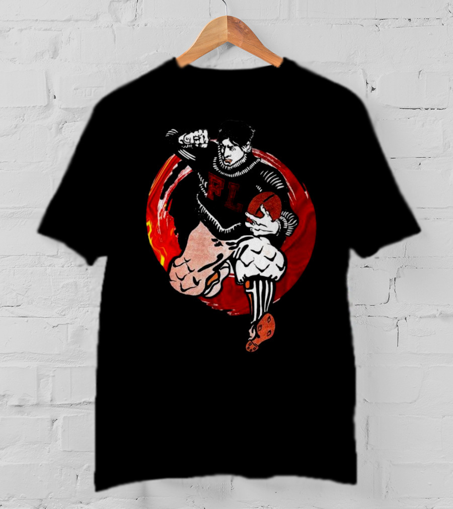 Flil Academy Football Player Stiff Arm Action T-Shirt