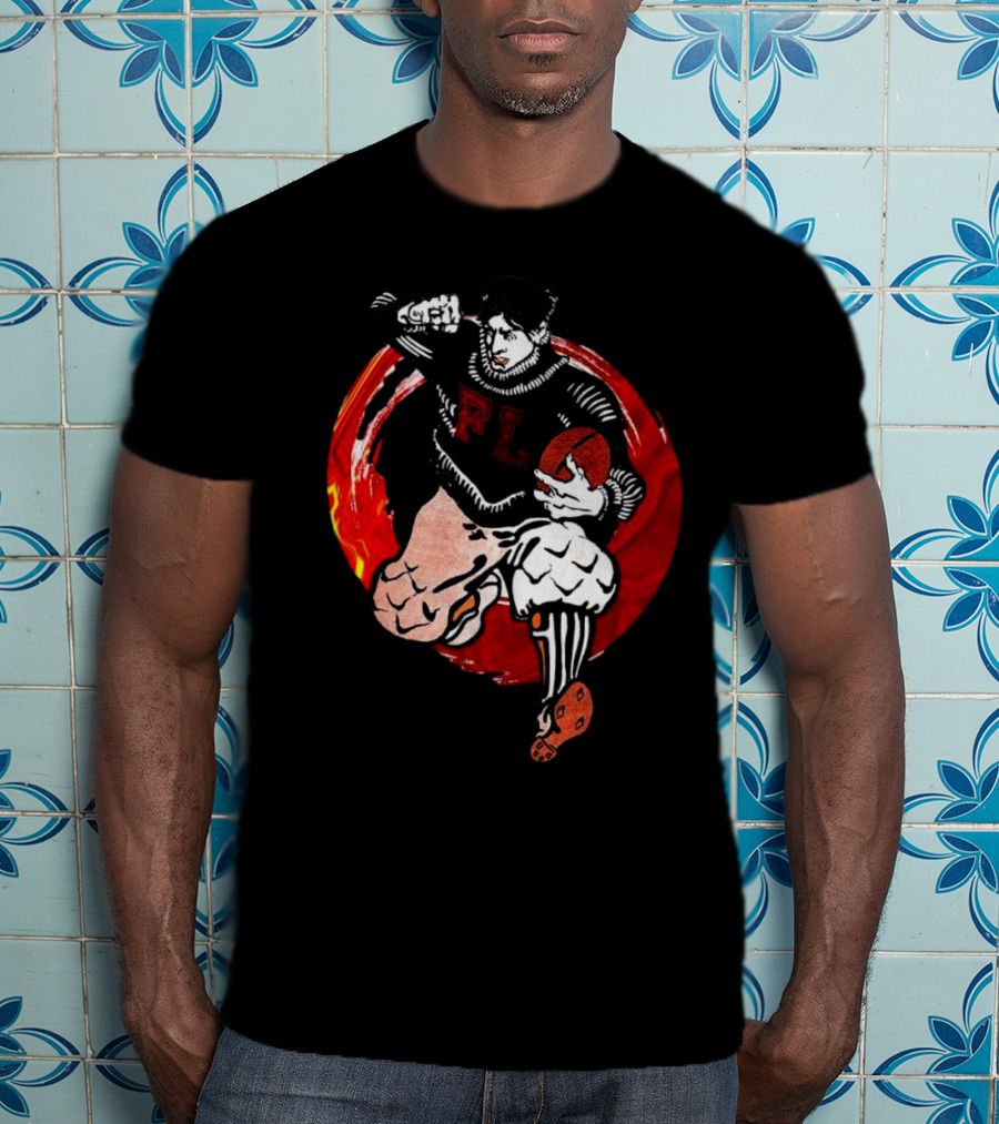 Flil Academy Football Player Stiff Arm Action T-Shirt