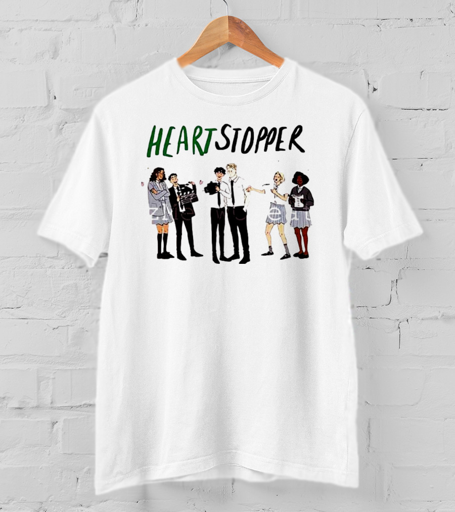 Heartstopper Rainbow Characters Fanart Couple Group T-Shirt