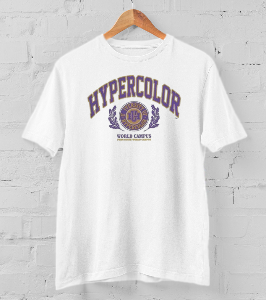Hypercolor World Campus Ug Purple Seal And Laurel T-Shirt