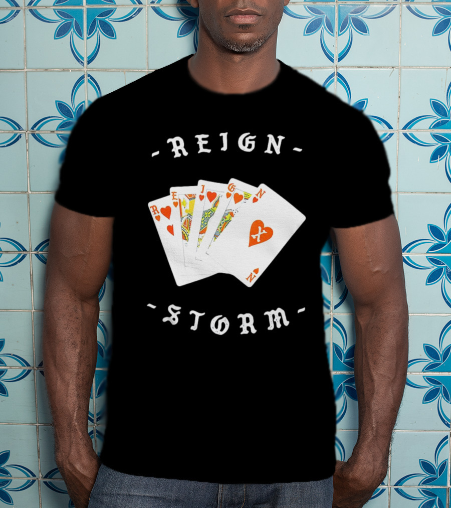 Reign X Playing Cards Hearts Deck Storm T-Shirt