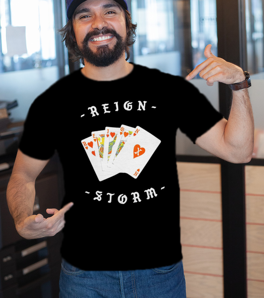 Reign X Playing Cards Hearts Deck Storm T-Shirt