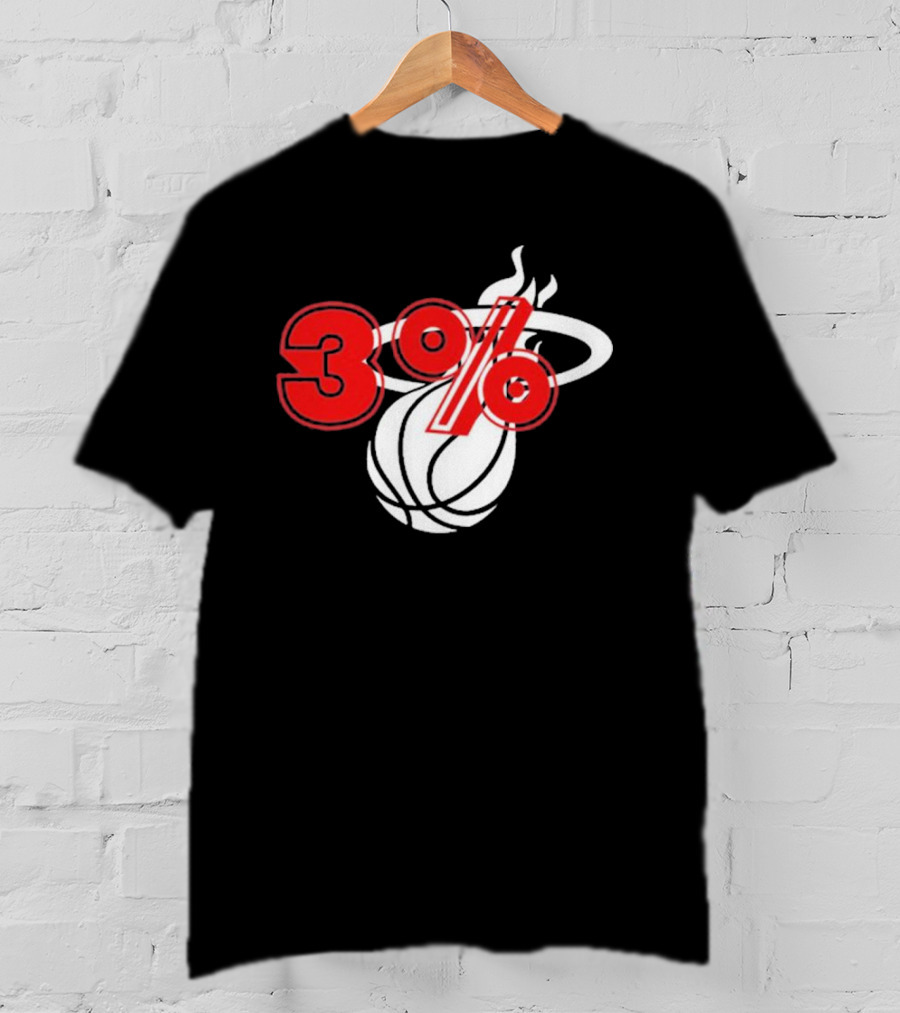 3% Heat Culture Miami Basketball T-Shirt