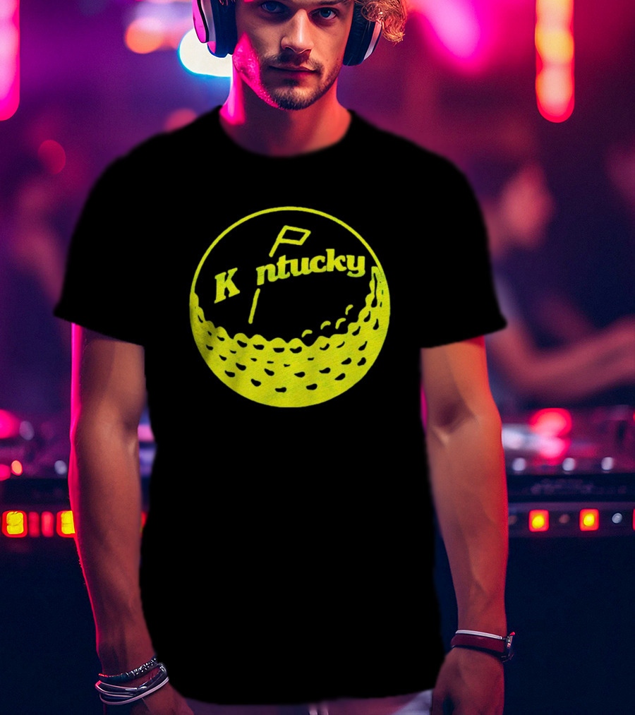 Kentucky Golf Ball Logo With Retro T-Shirt