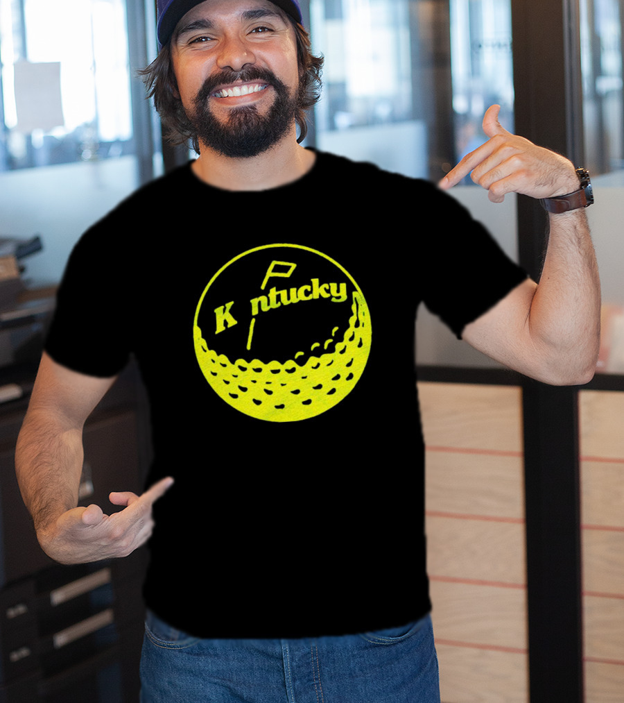 Kentucky Golf Ball Logo With Retro T-Shirt