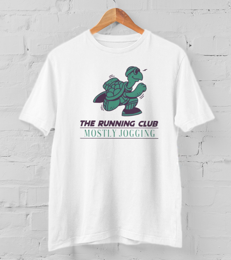 The Running Club Mostly Jogging Turtle T-Shirt