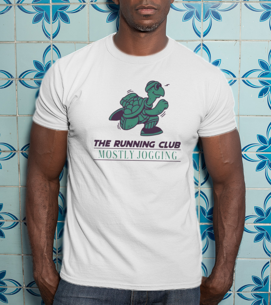 The Running Club Mostly Jogging Turtle T-Shirt