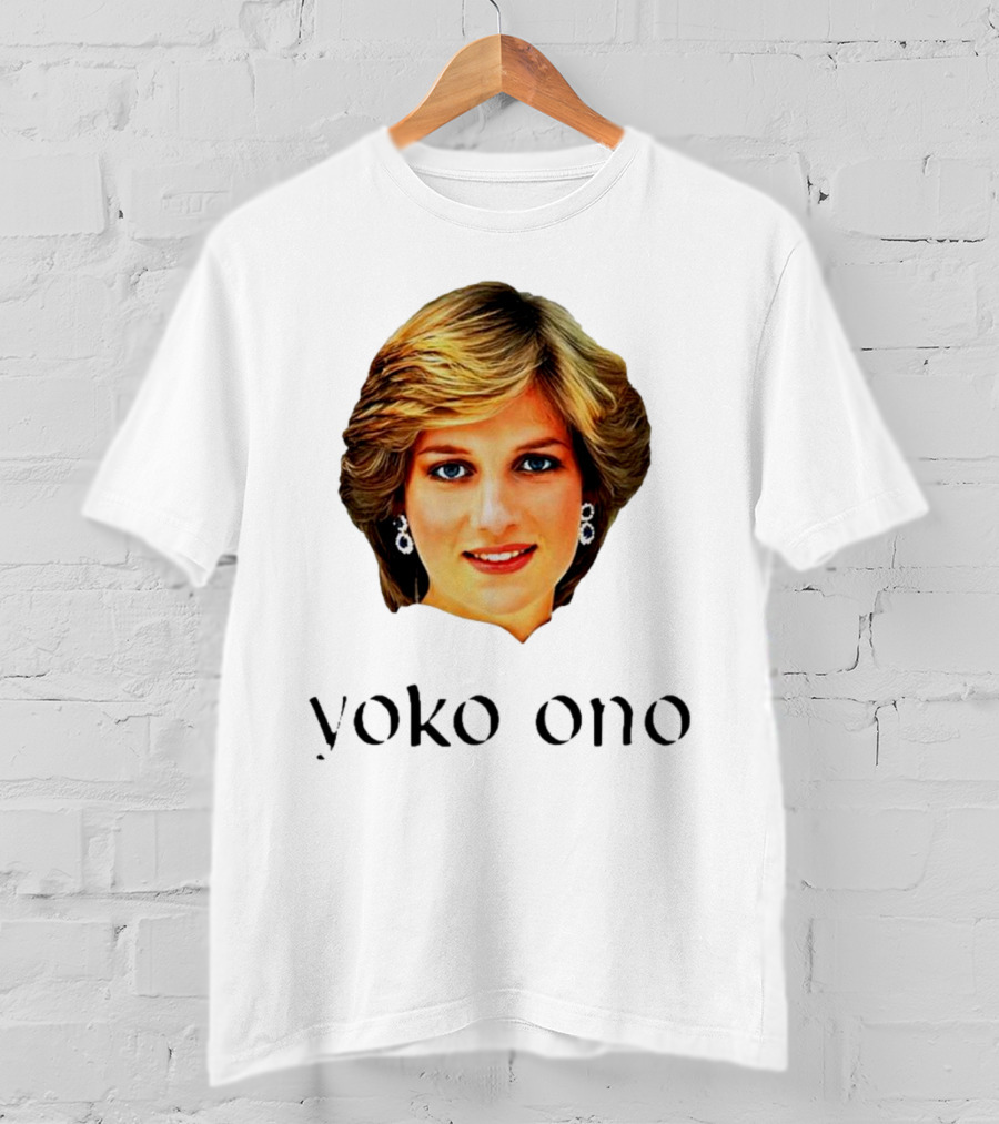 Yoko Ono Diana Iconic Style Fusion T-Shirt