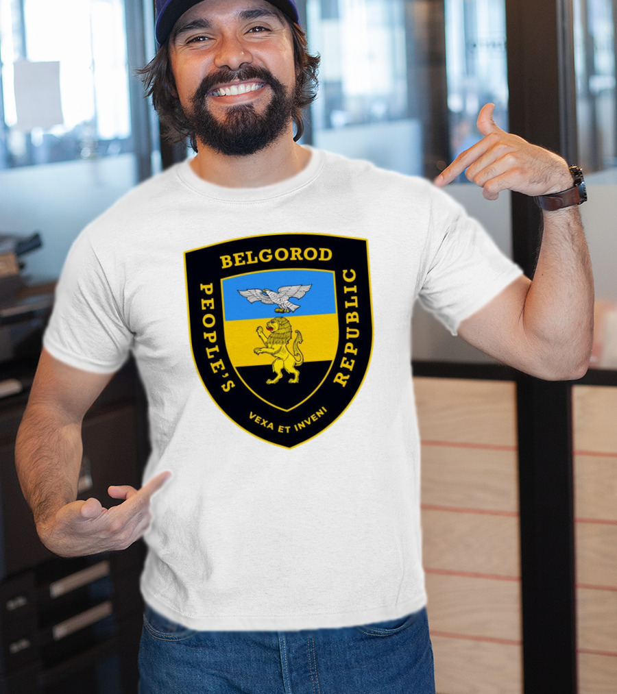 Belgorod People's Republic Emblem Vexa Et Inveni Shield Lion And Eagle Crest T-Shirt