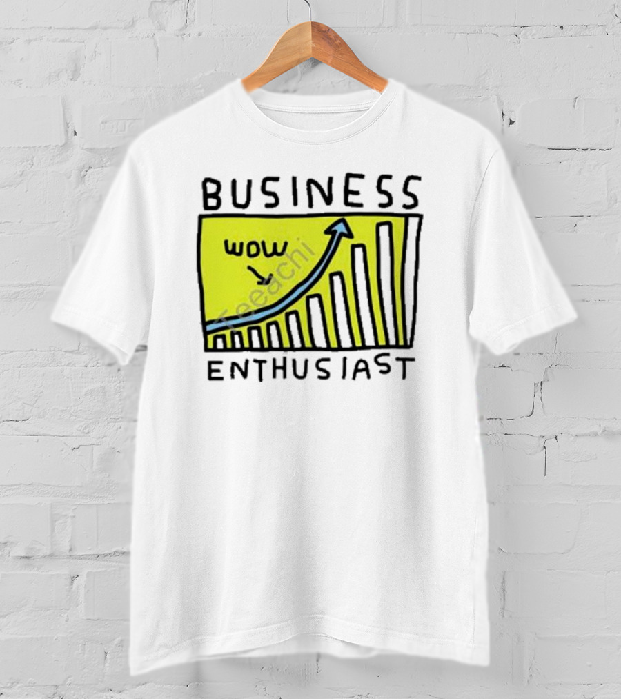 Business Enthusiast Wow Arrow Graph T-Shirt
