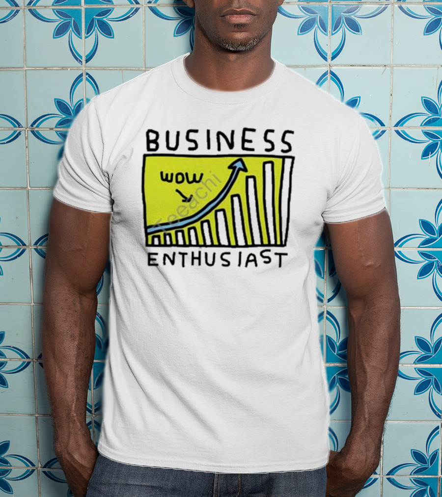 Business Enthusiast Wow Arrow Graph T-Shirt